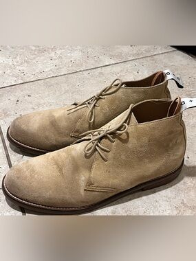 Duke & Dexter England Classic Gum Lite Soles Desert Suede Boots US 11 UK 10 Tan